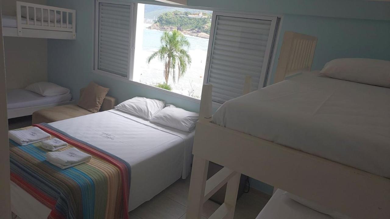 Mansao Tenorio - Suites, Estudio Ou Cobertura Pe Na Areia Ubatuba Buitenkant foto