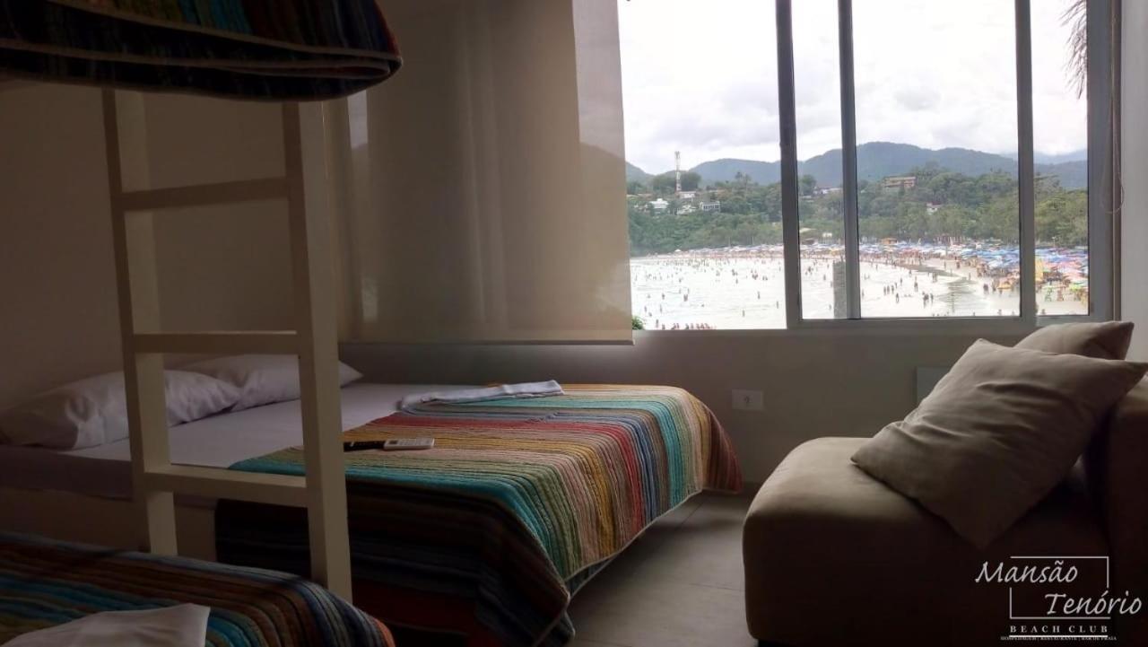 Mansao Tenorio - Suites, Estudio Ou Cobertura Pe Na Areia Ubatuba Buitenkant foto